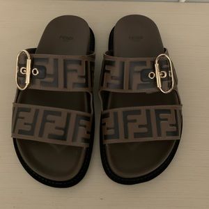 Fendi Logo Sandal- Current Season!